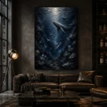 Midnight Deep Sea Wall Art Canvas Print - Image 4