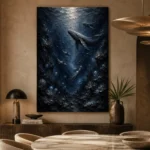 Midnight Deep Sea Wall Art Canvas Print - Image 5