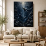 Midnight Deep Sea Wall Art Canvas Print - Image 7