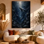 Midnight Deep Sea Wall Art Canvas Print - Image 8