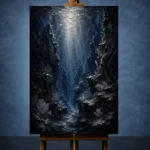 Enigmatic Deep Sea Canyon Wall Art Canvas Print - Image 2