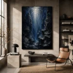 Enigmatic Deep Sea Canyon Wall Art Canvas Print - Image 3
