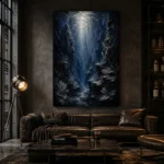 Enigmatic Deep Sea Canyon Wall Art Canvas Print - Image 4