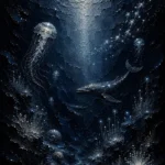 Luminous Deep Ocean Wall Art Canvas Print