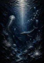 Luminous Deep Ocean Wall Art Canvas Print