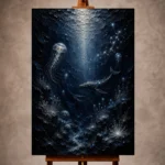 Luminous Deep Ocean Wall Art Canvas Print