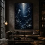 Luminous Deep Ocean Wall Art Canvas Print - Image 4