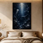 Luminous Deep Ocean Wall Art Canvas Print - Image 6