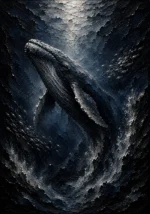 Majestic Shadowed Deep Sea Wall Art Canvas Print