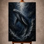 Majestic Shadowed Deep Sea Wall Art Canvas Print