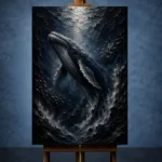 Majestic Shadowed Deep Sea Wall Art Canvas Print - Image 2