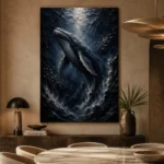 Majestic Shadowed Deep Sea Wall Art Canvas Print - Image 5