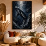 Majestic Shadowed Deep Sea Wall Art Canvas Print - Image 8