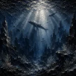 Panoramic Deep Ocean Wall Art Canvas Print