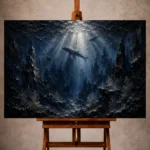 Panoramic Deep Ocean Wall Art Canvas Print