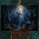 Panoramic Deep Ocean Wall Art Canvas Print - Image 2