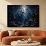 Panoramic Deep Ocean Wall Art Canvas Print - Image 3
