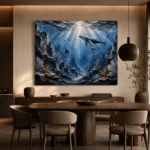 Panoramic Deep Sea Canyon Wall Art Canvas Print - Image 4