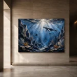 Panoramic Deep Sea Canyon Wall Art Canvas Print - Image 5