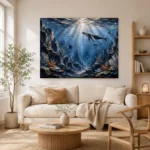 Panoramic Deep Sea Canyon Wall Art Canvas Print - Image 7
