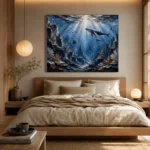Panoramic Deep Sea Canyon Wall Art Canvas Print - Image 8