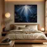 Abyssal Silver Light Deep Sea Wall Art Canvas Print - Image 8