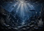 Expansive Deep Seabed Wall Art Canvas Print