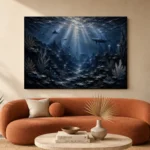 Expansive Deep Seabed Wall Art Canvas Print - Image 3