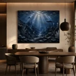 Expansive Deep Seabed Wall Art Canvas Print - Image 4