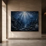Expansive Deep Seabed Wall Art Canvas Print - Image 5