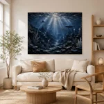 Expansive Deep Seabed Wall Art Canvas Print - Image 7