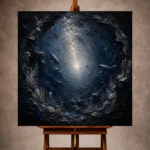 Circular Abyss Deep Sea Wall Art Canvas Print