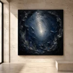 Circular Abyss Deep Sea Wall Art Canvas Print - Image 3