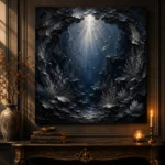 Mysterious Underwater Cavern Wall Art Canvas Print - Image 4