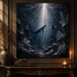 Silver Beam Deep Sea Wall Art Canvas Print - Image 4