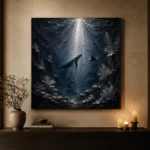 Silver Beam Deep Sea Wall Art Canvas Print - Image 7