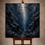 Dramatic Underwater Trench Wall Art Canvas Print
