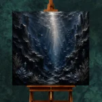 Dramatic Underwater Trench Wall Art Canvas Print - Image 2