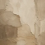 Beige Sculptural Plaster Wabi Sabi Wall Art Canvas Print