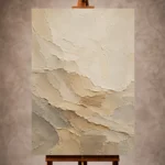 Desert Sand Wabi Sabi Wall Art print featuring cracked plaster textures and weathered stone-inspired surfaces for elegant interiors