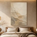 Desert Sand Textured Plaster Wabi Sabi Wall Art Canvas Print - Image 6