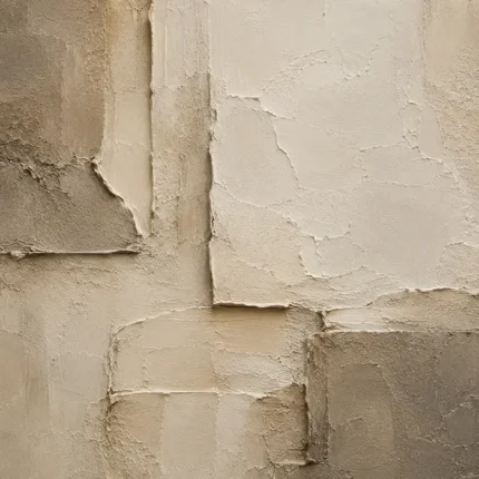 Charcoal Limestone Textured Plaster Wabi Sabi Wall Art Canvas Print
