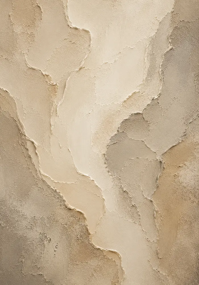 Organic Sandstone Textured Plaster Wabi Sabi Wall Art Canvas Print