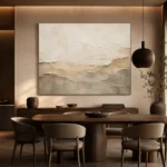 Limestone Abstract Plaster Wabi Sabi Wall Art Canvas Print - Image 4
