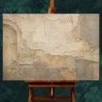 Mediterranean Aged Plaster Wabi Sabi Wall Art Canvas Print - Image 2