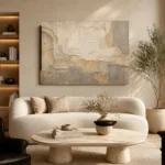 Mediterranean Aged Plaster Wabi Sabi Wall Art Canvas Print - Image 6