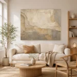 Mediterranean Aged Plaster Wabi Sabi Wall Art Canvas Print - Image 7