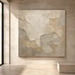 Weathered Stone Plaster Wabi Sabi Wall Art Canvas Print - Image 3