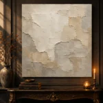 Weathered Stone Plaster Wabi Sabi Wall Art Canvas Print - Image 4
