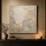Weathered Stone Plaster Wabi Sabi Wall Art Canvas Print - Image 7